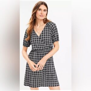 Gingham Puff Sleeve Dress-Small-NWT